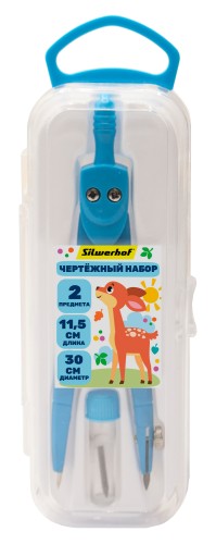 Готовальня Silwerhof Веселые друзья металл 11.5см в компл.:2 предмета