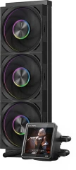 Система водяного охлаждения PcCooler DT360 Dsiplay ARGB Soc-AM5/AM4/1200/1700/1851 черный 4-pin 15-33.1dB Al LCD 320W Ret (DT360-BKAWXY-GL)