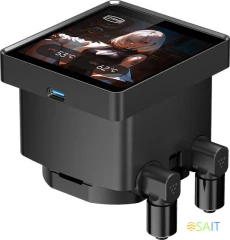 Система водяного охлаждения PcCooler DT360 Dsiplay ARGB Soc-AM5/AM4/1200/1700/1851 черный 4-pin 15-33.1dB Al LCD 320W Ret (DT360-BKAWXY-GL)