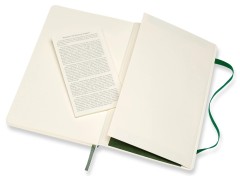 Блокнот Moleskine CLASSIC SOFT QP616K15 Large 130х210мм 192стр. линейка мягкая обложка зеленый