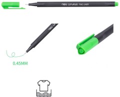 Набор ручек капилляр. Deli Linkus (EQ900-12) d=0.45мм ассор. черн. игловидный пиш. наконечник линия 0.45мм 12цв.