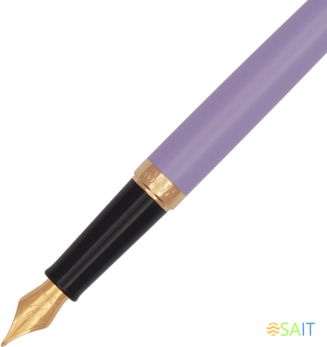 Ручка перьев. Waterman Hemisphere Colour Blocking (2179900) Purple GT сталь нержавеющая/позолота F подар.кор.