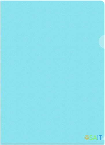 Папка-уголок Бюрократ Pastel -EPAST/BLUE A4 пластик 0.18мм голубой