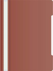 Папка-скоросшиватель Бюрократ -PS20BROWN A4 прозрач.верх.лист пластик коричневый 0.12/0.16