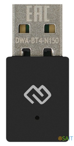 Сетевой адаптер Wi-Fi + Bluetooth Digma DWA-BT4-N150 N150 USB 2.0 (ант.внутр.) 1ант.