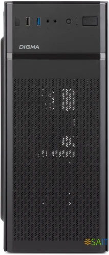 Корпус Digma DCC-MD301 черный без БП ATX 1x80mm 4x120mm 1xUSB2.0 1xUSB3.0 audio