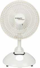 Вентилятор настольный Scarlett SC-DF111S01 25Вт скоростей:2 белый