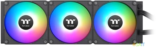 Система водяного охлаждения Thermaltake TH420 V2 Ultra EX ARGB Soc-AM5/AM4/1200/1700/1851 черный 4-pin 30.7dB Al+Cu LCD Ret (CL-W417-PL14SW-A)