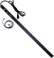 Блок распределения питания Lanmaster TWT-PDVM-4C9-20C3-I9 верт.размещ. 4xC19 20xC13 с мониторингом 32A IEC 309 3м