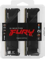 Память DDR4 2x16GB 3600MHz Kingston KF436C18BB2AK2/32 Fury Beast RGB RTL Gaming PC4-28800 CL18 DIMM 288-pin 1.35В dual rank с радиатором Ret