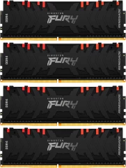 Память DDR4 4x8GB 3600MHz Kingston KF436C16RBAK4/32 Fury Renegade RGB RTL Gaming PC4-28800 CL16 DIMM 288-pin 1.35В kit single rank с радиатором Ret