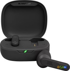 Гарнитура вкладыши JBL Wave Flex черный беспроводные bluetooth в ушной раковине (JBLWFLEXBLK)