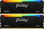 Память DDR4 2x8GB 3600MHz Kingston KF436C17BB2AK2/16 Fury Beast RGB RTL Gaming PC4-28800 CL17 DIMM 288-pin 1.35В kit single rank с радиатором Ret