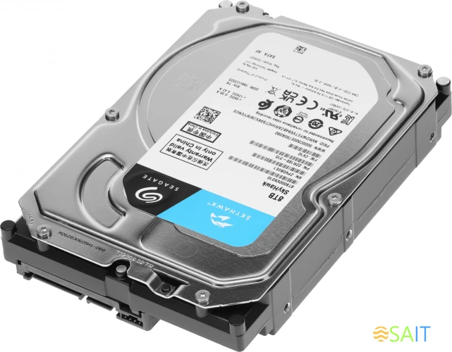 Жесткий диск Seagate SATA-III 8TB ST8000VX010 Video Skyhawk 4KN (7200rpm) 256Mb 3.5"
