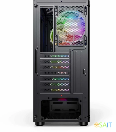 Корпус Accord 3338 черный без БП ATX 1xUSB2.0 1xUSB3.0 audio bott PSU