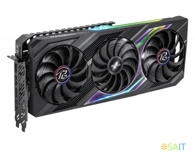 Видеокарта Asrock PCI-E 4.0 RX7800XT PG 16GO AMD Radeon RX 7800XT 16Gb 256bit GDDR6 2254/19500 HDMIx1 DPx3 HDCP Ret