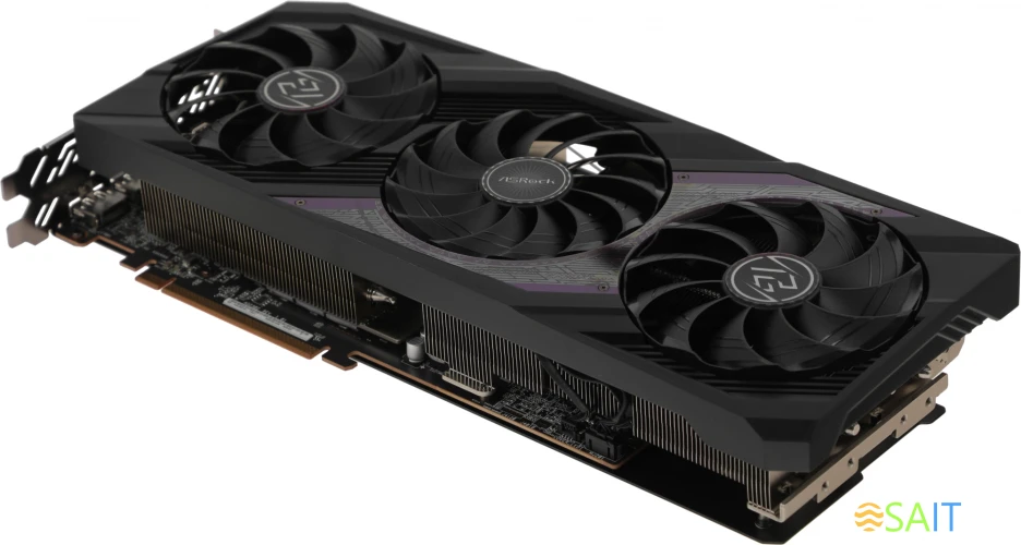 Видеокарта Asrock PCI-E 4.0 RX7800XT PG 16GO AMD Radeon RX 7800XT 16Gb 256bit GDDR6 2254/19500 HDMIx1 DPx3 HDCP Ret