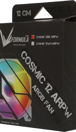 Вентилятор для корпуса Formula Cosmic 12BK ARGB 120х120x25 черный 4-pin 26.8дБ (COSMIC 12BK ARPW) Ret