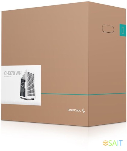 Корпус Deepcool CH370 белый без БП mATX 7x120mm 4x140mm 2xUSB3.0 audio bott PSU