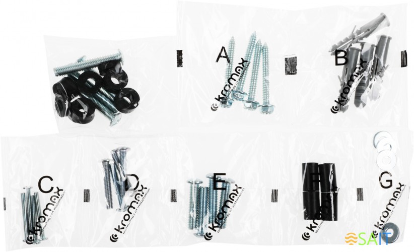 Кронштейн для телевизора Kromax IDEAL-6 белый 15"-47" макс.35кг настенный наклон