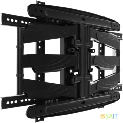 Кронштейн для телевизора Ultramounts UM912 черный 37"-75" макс.45кг настенный поворотно-выдвижной и наклонный