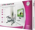 Кронштейн для телевизора Ultramounts UM912 черный 37"-75" макс.45кг настенный поворотно-выдвижной и наклонный