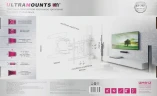 Кронштейн для телевизора Ultramounts UM912 черный 37"-75" макс.45кг настенный поворотно-выдвижной и наклонный