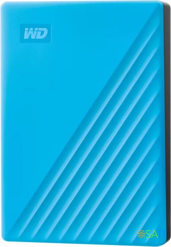 Жесткий диск WD USB3.2 Gen1 4TB WDBPKJ0040BBL-WESN My Passport 2.5" голубой