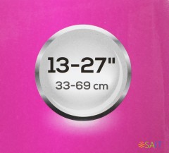 Кронштейн для телевизора Ultramounts UM895 черный 13"-27" макс.15кг настенный поворотно-выдвижной и наклонный