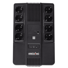 ИБП МАСТЕР 1000, 1000/600 ВА/Вт, LED, USB, RJ11/RJ45, SCHUKOx8 Импульс MT10201