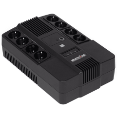 ИБП МАСТЕР 1000, 1000/600 ВА/Вт, LED, USB, RJ11/RJ45, SCHUKOx8 Импульс MT10201