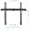 Кронштейн для телевизора Kromax VEGA-11 черный 22"-65" макс.50кг настенный фиксированный