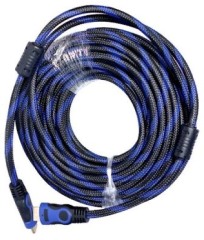 Кабель соединительный аудио-видео Premier 5-813BL HDMI (m)/HDMI (m) 15м. феррит.кольца черный/синий (5-813BL 15.0)