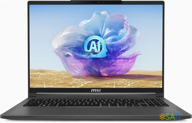 Ноутбук MSI Creator 16 AI Studio A1VIG-060RU Core Ultra 9 185H 64Gb SSD2Tb NVIDIA GeForce RTX4090 16Gb 16" IPS UHD+ (3840x2400) Windows 11 Professional grey WiFi BT Cam (9S7-15F314-060)