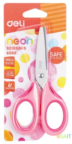 Ножницы Deli E6068 Neon универсальные 135мм сталь ассорти