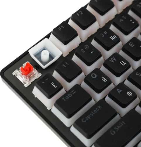 Клавиатура Acer Nitro OKW303 механическая черный/серый USB for gamer LED (ZL.KBDCC.01D)