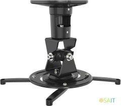 Кронштейн для проектора Cactus CS-VM-PR01-BK черный макс.10кг потолочный поворот и наклон