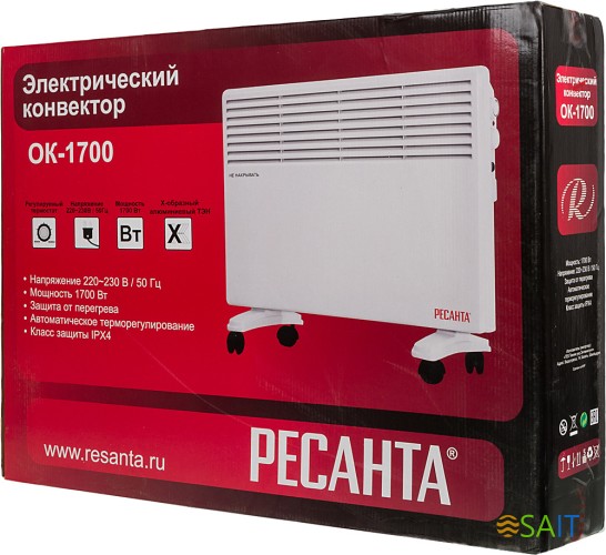 Конвектор Ресанта ОК-1700 1700Вт белый