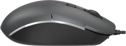 Мышь A4Tech Fstyler FM26S серый/черный оптическая 1600dpi silent USB для ноутбука 4but (FM26S USB (SMOKY GREY))