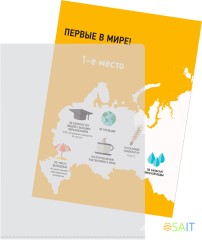 Папка-уголок Бюрократ -EE310/1CLEARA5 A5 пластик 0.15мм прозрачный