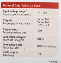 Автомобильное зар./устр. Hama H-183317 3A (PD) USB Type-C для Apple белый (00183317)