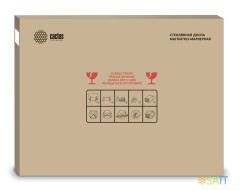 Доска стеклянная Cactus CS-GBD-90x120-BK стеклянная черный 90x120см стекло