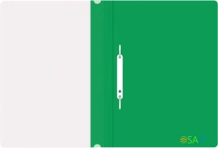 Папка-скоросшиватель Silwerhof Eco A4 прозрач.верх.лист пластик зеленый 0.11/0.13