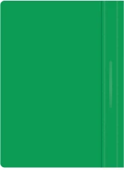 Папка-скоросшиватель Silwerhof Eco A4 прозрач.верх.лист пластик зеленый 0.11/0.13