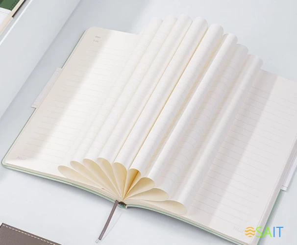 Блокнот Deli NUSIGN NS203 A5 искусст. кожа 96л твердая обложка ассорти