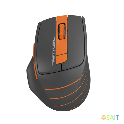 Мышь A4Tech Fstyler FG30 серый/оранжевый оптическая 2000dpi беспров. USB 6but (FG30 ORANGE)