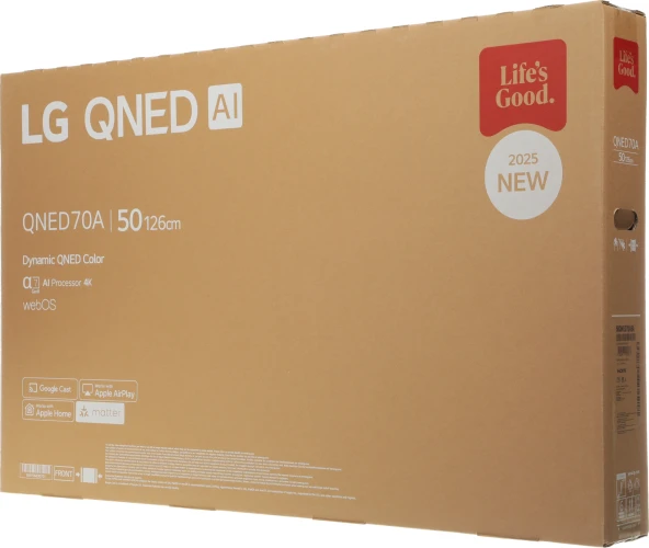 Телевизор LED LG 50" 50QNED70A6A.ARUG черный титан 4K Ultra HD 60Hz DVB-T DVB-T2 DVB-C DVB-S DVB-S2 USB WiFi Smart TV