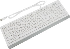 Клавиатура A4Tech FK10 белый/серый USB (FK10 WHITE) кабель 1.5м