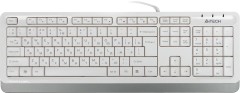 Клавиатура A4Tech FK10 белый/серый USB (FK10 WHITE) кабель 1.5м