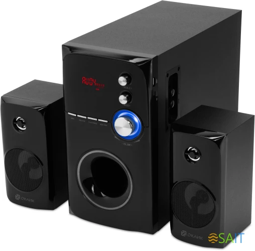 Колонки Оклик OK-471 2.1 черный 60Вт BT